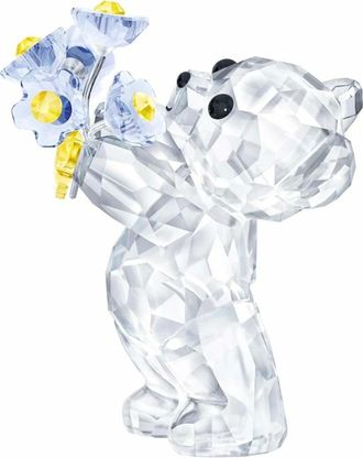 Swarovski Home, Dames, Grijs, ONE Size, Kristallen Beer Beeldje