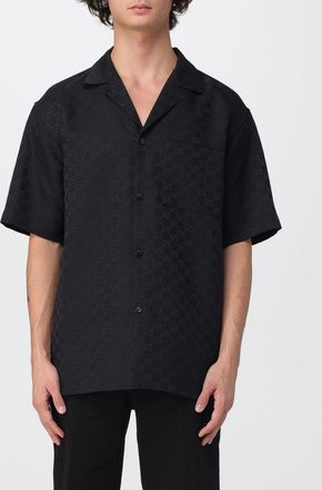 Gucci Camicia Gucci in misto lino con monogram