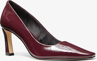 Michael Kors Darrah Crackled Patent Leather Pump