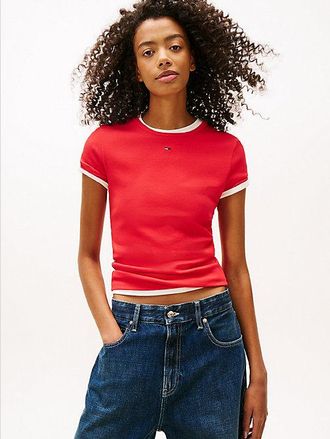 Tommy Hilfiger Ribbed Slim Crew Neck T-shirt