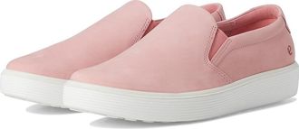 Ecco Soft 60 Premium Slip-On Sneaker Womens Shoes Old Rose : EU 42 (US Womens 11-11.5) M, Leather