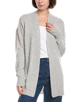 Vince Rib Placket Wool & Cashmere-Blend Cardigan
