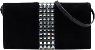 Gucci Pre-owned Su&egrave;de Schoudertas - Dames - Vintage Clutch - Zwart - ONE Size - Su&egrave;de - Vintage
