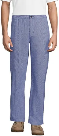 Lands End Linen Cotton E-Waist Pant in Pale Sapphire at Nordstrom, Size Xx-Large