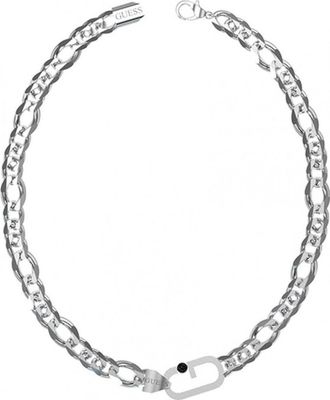 Guess JUMN02126JWSTT-U Mens Necklace - Silver Stainless Steel - One Size