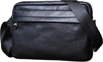 Generic Summer Casual Mens Leather Shoulder Bag With Top Layer Horizontal Multi-functional Business