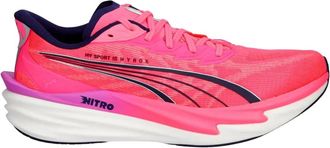 Puma Deviate Nitro 4 Hyrox - Heren - Hardloopschoenen - Roze - 43 EU - Fitness