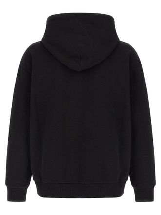 Maison Margiela Logo-Patch Cotton Hoodie - Black