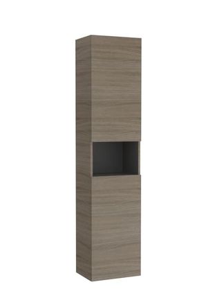 Roca M&oacute;dulo Columna Con Repisa Abierta Delta Ona 1750x300x400 Olmo Oscuro