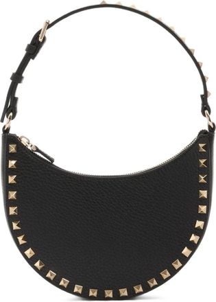 Valentino Garavani Black Rockstud Mini Hobo