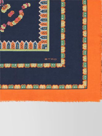 Etro cashmere silk wool shawl