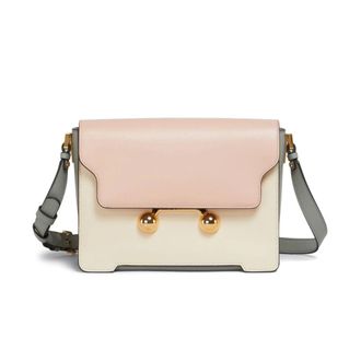 Marni Shoulder Bags, female, Pink, Size: ONE SIZE Pink Beige Shoulder Bag
