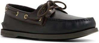 Sperry Top-Sider Authentic Original 2-Eye Boat Shoe in Black/Brown at Nordstrom Rack, Size 7