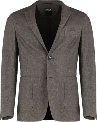 Ermenegildo Zegna single-breasted jacket - Brown