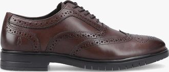 Hush Puppies Mens Hush Puppies SANTIAGO Mens Brogue Shoes Brown - Size: 11