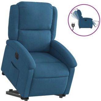 vidaXL Vidaxl - Sill&oacute;n El&eacute;ctrico Reclinable Elevable De Terciopelo Azul