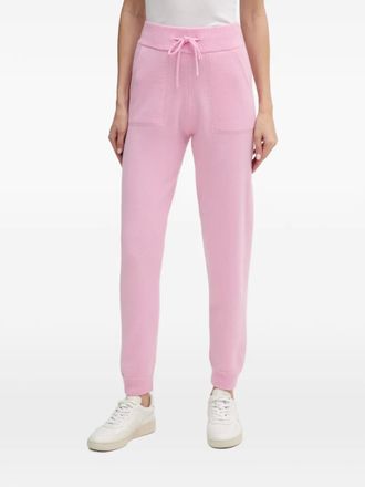 MC2 Saint Barth drawstring-waistband track pants - women - Wool - L - Pink