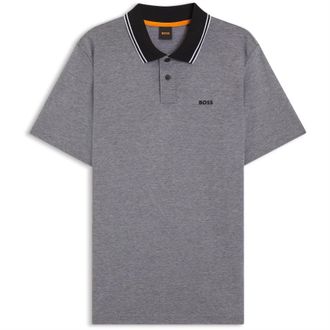 HUGO BOSS Heren Peoxfordnew Poloshirt met korte mouwen (Zwart)