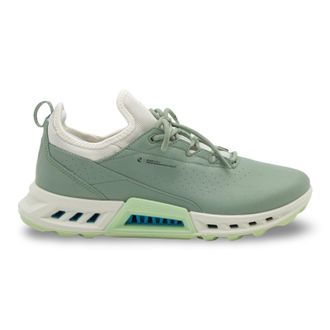 Ecco Ecco Golf Biom C4 Leather Textile Womens Fashion Trainers - Sedum Green - Size:UK 5-5.5