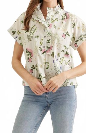 Entro Maren Meadow Blouse In Ivory