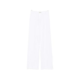 Sporty & Rich Pointelle-knit Trousers