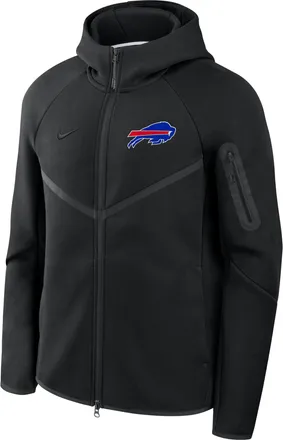 Nike Buffalo Bills Tech Fleece Windrunner Nike Mens NFL Full-Zip Hooded Jacket in Black | 05L4912Z81-6DU
