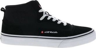 Airwalk Mens Ollie Suede Skate Inspired Sneakers In Black