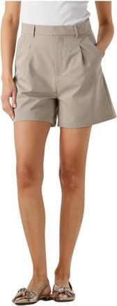 Notre-V Korte Broeken, Dames, Beige, XS, Katoen, Felicia Shorts
