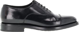 Santoni Oxford Schoen - Heren - Nette schoenen - Zwart - 41 EU - Leer - Schoenen