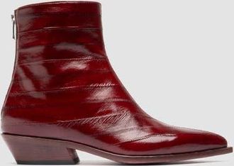 Officine Creative Noelie DD 109 Leather Ankle Boots in Burgundy at Nordstrom, Size 39