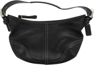 Coach Pre-owned Leren Schoudertas - Dames - Vintage Schoudertas - Zwart - ONE Size - Leer - Vintage