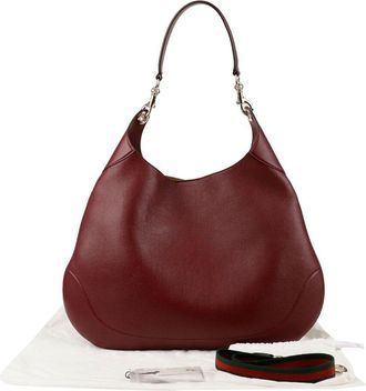 Gucci Red Leather Medium Shoulder Bag