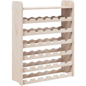 vidaXL Vidaxl - Botellero con tablero superior madera maciza pino 67,5x25x87 cm