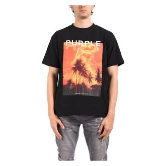 Purple T-Shirts, male, Black, Size: 2XL Textured Jersey T-Shirt