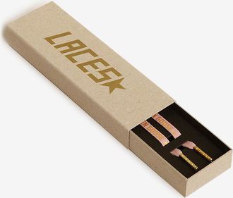 Golden Goose Paar Schn&uuml;rsenkel mit Logoprint Kit Lace