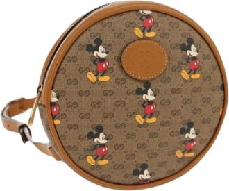 Gucci Pre-owned Canvas Rugzak - Dames - Vintage Rugzakken - Bruin - ONE Size - Vintage