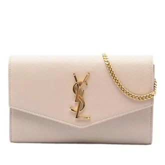 Saint Laurent Pre-owned Saint Laurent Grain De Poudre Uptown Chain Wallet Ladies QS11A23VWP1DULQ2