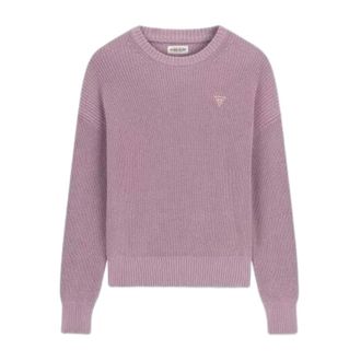 Guess Dames, Truien, Paars, Maat: XS Katoen