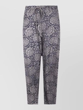 Uma Wang perch moulay trousers floral pattern pockets