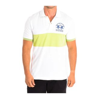 La Martina Tops, Heren, Wit, XL, Katoen, Polo Shirt met Korte Mouwen