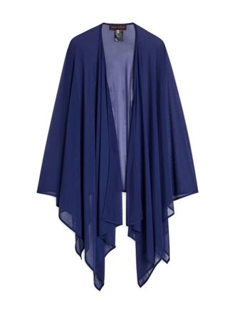 Talbot Runhof sheer stole - Blue