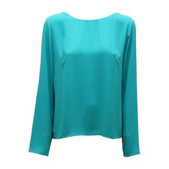 Hanita H.m1806.2061 Blusa WO Shirt - female - Hanita - Long Sleeve T-Shirts - Blue - M - Tops