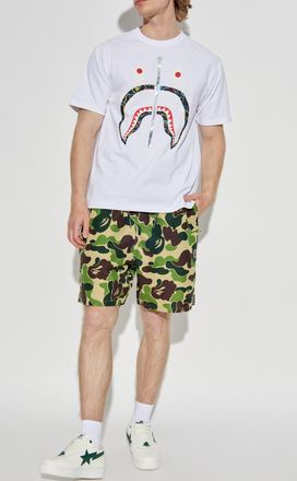 A Bathing Ape Printed Shorts, Mens, Green