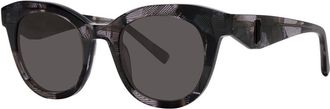Vera Wang Cynthia Black Swatch Womens Sunglasses Black Size 49