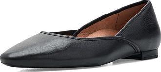 Vionic Gracia Womens Flat Shoes Black Leather : 6.5 M
