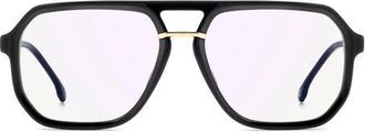Carrera Victory 58mm Pilot Optical Glasses in Black Gold/Blue Sp at Nordstrom