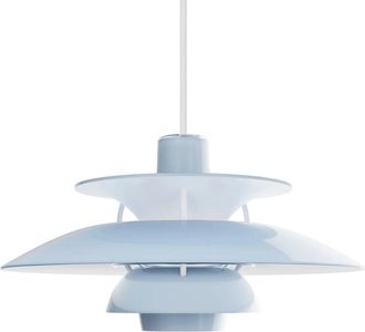 Louis Poulsen PH 5 320 Opal Pendelleuchte, opal pale blue