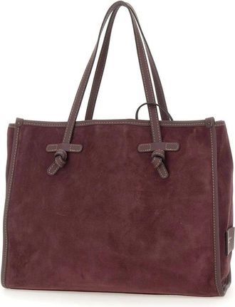 Gianni Chiarini Marcella Shopping Bag - Dames - Shoppers - Paars - ONE Size - Leer - Tassen