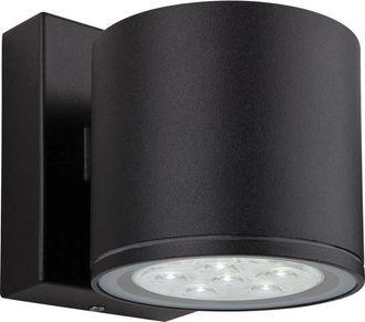 Netlighting Vegas LED 6 Light Single Wall Light Black IP44