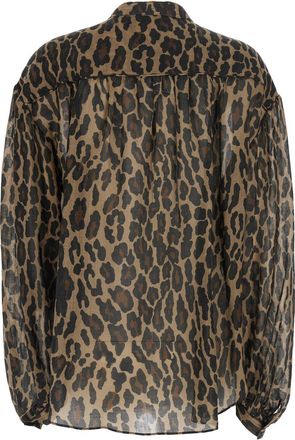 Bazar Deluxe Womens Shirt Beige Viscose Glass Blouses
